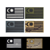 Patch réfléchissant à faible visibilité personnalisé, écologique, en tissu nylon découpé double face avec velcro et caractéristiques en toile PVC pour vêtements