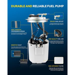 Ensemble de pompe à carburant électrique PHILTOP 5.3L pour Chevy Tahoe GMC Yukon 2005-2007 Remplace E3705M FP22040S - Product Image 3