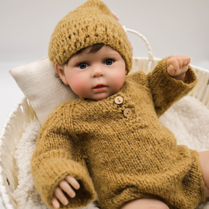Muñeca Reborn Realista <span class=keywords><strong>de</strong></span> 50 cm (20'') con Cuerpo <span class=keywords><strong>de</strong></span> Silicona y Vinilo, Piel Pintada en 3D, Muñecas Bebé Reborn Realistas para Niñas - Product Image 2