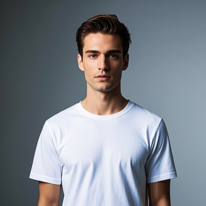 Chất Lượng Cao 100% Cotton Người Đàn Ông Của T-Shirt Tùy Chỉnh In Độc Đáo Dệt Vải Nặng Đồng Bằng Thiết Kế Giản Dị - Product Image 3