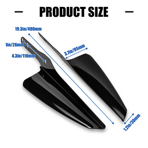 Déflecteurs de vent universels pour fourche avant, compatibles avec la plupart des motos <span class=keywords><strong>Harley</strong></span> <span class=keywords><strong>Davidson</strong></span> Touring - Compatibles avec Street Glide - Product Image 3