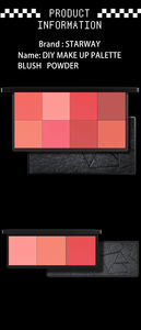 Paleta de contorno de colorete de etiqueta privada, alta calidad, personalizada, vegana, para maquillaje facial, con logotipo - Product Image 2