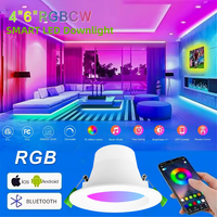 Plafonnier intelligent SAA CE, éclairage encastré ZigBee, spot RGB, lampe intelligente Tuya WiFi, lampe LED intelligente pour maison et hôtel, IP44