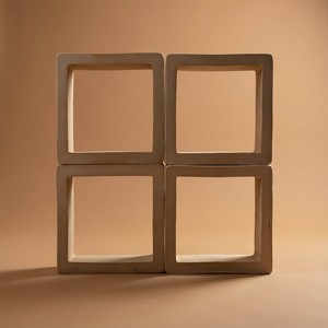 Pannello Decorativo in Terracotta Karnak 15 X 15 X 10 Cm, Finitura Naturale con Bordi Irregolari - Product Image 6