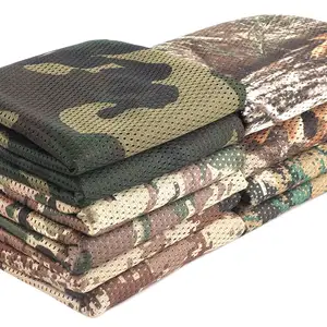 Personnalisé 5 couleurs Camouflage maille tissu pare-soleil clôture décoration écran de confidentialité Camping chasse accessoire