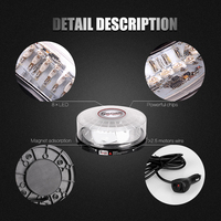 LED-VS7 Autodach rotes Blitzlicht 12V 8W oder 24W magnetische Notfall fahrzeug lichter mit Blitz modi, die Mini-Licht leiste warnen