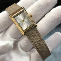 Montre pour femme de marque privée, étanche 3ATM, acier inoxydable, mouvement japonais, bracelet en cuir véritable, montres féminines de luxe tendance
