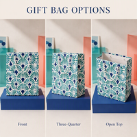 Bolsa de Papel de Arte Impresa Personalizada con Patrón UV y en Relieve para Empaque Creativo de Regalos