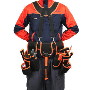 Bolsa de herramientas impermeable ZC-YB, 15-19 bolsillos, correas ajustables, capacidad de 200 libras para electricistas, carpinteros e instaladores - Product Image 1