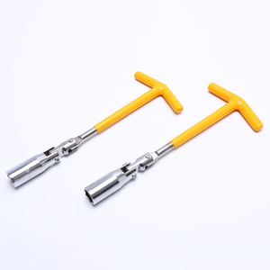 Clé à douille pour bougie d'allumage de voiture, ouverture hexagonale en forme de T, douille universelle pour moto, outils de réparation - Product Image 1