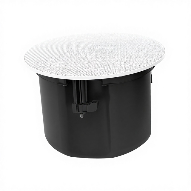 P-DM5 5.25" White Stainless Steel Ceiling Speaker 50W Stereo Remote Control 3-Year Warranty 80-20kHz 4.0 Professional Audio High