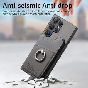 Funda de Teléfono Tipo Cartera de Cuero PU con Ranuras para Tarjetas, Lista para Enviar, para <span class=keywords><strong>Samsung</strong></span> S24 ULTRA S25 FE S21 A55 A16, a Prueba de Golpes - Product Image 3