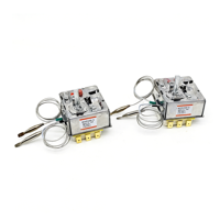 Thermostat automatique métallique à expansion liquide capillaire haute température 20A 250V pour four, friteuse et chaudière