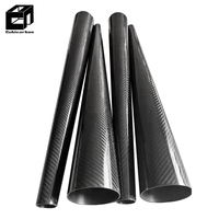 Pipa Karbon Fiber Tapered Kustom 500mm 1000mm L Langsung dari Pabrik, Pipa Karbon Fiber Tapered Berlapis Gulungan Tapered+karbon+fiber+pipa