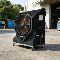 Ventilateur évaporatif mobile de 36 pouces avec roues, refroidisseur d'air industriel pour extérieur et usage commercial