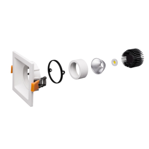 Luz descendente led empotrada cuadrada para Taller, personalizada, 9W/18W/20W/40W, 3000k - Product Image 4