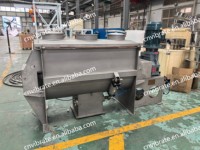 Ligne de production de broyeur horizontal VBJX à grande vitesse pour poudre sèche épicée de tabac liquide avec mélangeur à double ruban