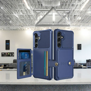 Étui de téléphone magnétique en cuir d'affaires de luxe pour A55 A35 A25 A15 A05S A05 A54, étui à rabat antichoc avec boucle arrière - Product Image 3