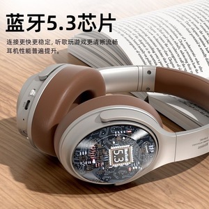 Auriculares VJ901 Over-Ear Bluetooth 5.0, Modo Dual Inalámbrico y con Cable, Sonido Estéreo, Material de Cuero, Diseño Plegable - Product Image 4
