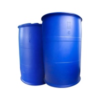Fût en plastique vide bleu neuf de type à tête serrée de 160 l, 250 kg, 210 litres, 8,5 kg, homologué pour le stockage d'eau