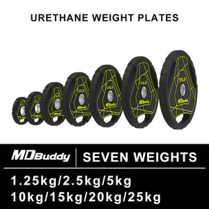 MDBuddy PU 重量盘，带 2 英寸开口，适用于通用力量训练比赛用缓冲盘 - Product Image 5