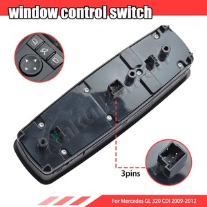 Mercedes W164 W251 GL320 R320 R500 R63 GL450 GL550 2518300390 Unidad de control del interruptor del espejo de la ventana izquierda negra A2518300390 Nuevo - Product Image 6