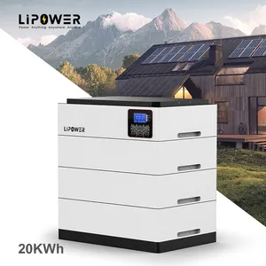 Lipower Ess Systems 51.2V 48V 5Kwh 10Kwh 15Kwh Batterie 200Ah 48V Lifepo4 Batterie empilable