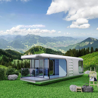 Maison préfabriquée de luxe Apple Cabin pour le glamping, les hôtels, les resorts, les maisons de vacances et l'hébergement des invités