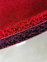 10MM 12MM Bestseller PVC Nudel-Spaghetti-Teppichrolle Polstermatte mit Fester Rückseite Rutschfeste Matte Bodenmatte
