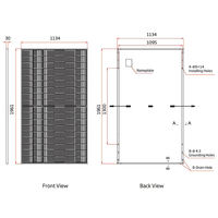 Module solaire Trina Vertex S + 485W 490W 495W 500W 505W 515 W TSM-NEG18R.25 505W Modules Pv double verre Panneaux solaires noirs