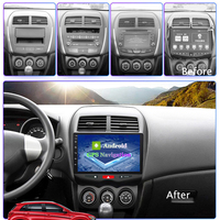 Radio mobil 10 inci Android pemutar mobil WIFI 4G Android Auto Carplay layar sentuh Stereo untuk Mitsubishi Asx Peugeot 4008 2010 ~ 2016