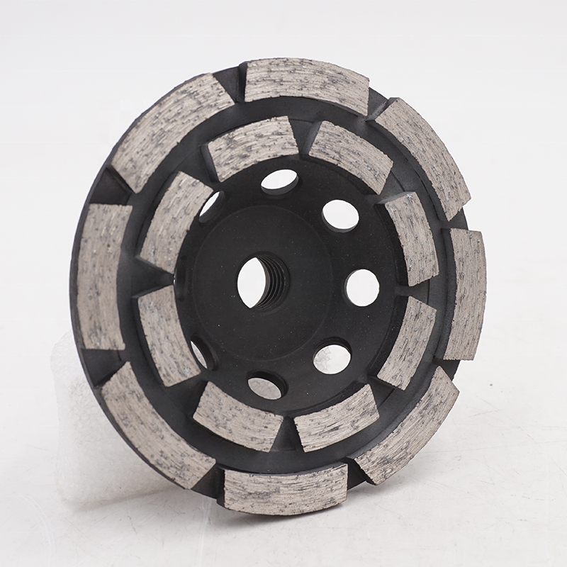D27 двухрядная алмазная шлифовальная кружка, шлифовальная машина, бетонная мраморная мельница