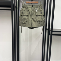 Ensemble deux pièces pour femmes AIMEISI, veste décontractée à col à nœud et short cargo irrégulier, mode d'hiver