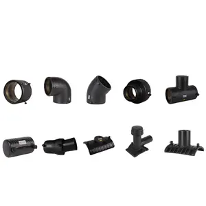 YUHUA Manufacturer PE100 PE80 Material HDPE Pipe Fittings 45 Elbow Pipe Fitting