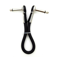 Câble de raccordement fin pour effets de guitare, cordon court à double angle de 90 degrés, idéal pour les concerts en direct et les tournées, commande en gros