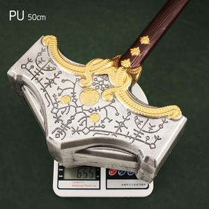 <span class=keywords><strong>Thor</strong></span> Hammer Toy Metal PU Llavero Potente 45cm 1:1 20cm Regalo realista - Product Image 4