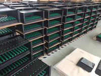 FTTH 144 inti rak dudukan serat optik ODF distribusi bingkai Patch Panel 19 inci 4U