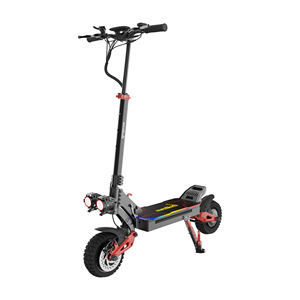 Trottinette électrique double moteur pour adultes 2400W 48V 15.6Ah, plateau en acrylique rouge, pliable, 60km/h, longue autonomie 70km, vente en gros - Product Image 4