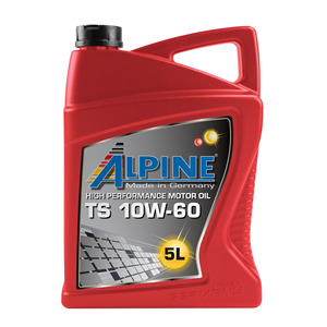 Fabriqué en Allemagne Huile moteur à base d'huile certifiée ACEA Alpine haute performance TS 10W-60 5L Lubrifiant automobile - Product Image 1