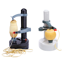 3-in-1 Elektrische USB-aangedreven milieuvriendelijke roestvrijstalen multifunctionele automatische fruit-, appel- en aardappelschiller