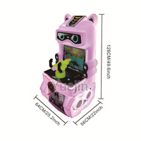 Machine de jeu d'arcade à monnayeur pour enfants en acier inoxydable, version anglaise
