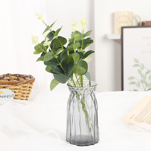 ช่อดอกยูคาลิปตัสประดิษฐ์ สีเขียวนมขาว ดอกไม้ผ้าไหม คุณภาพสูง สำหรับตกแต่งงานแต่งงาน - Product Image 1