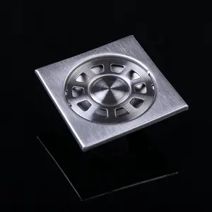 Most Popular Cheap Price 201 Stainless Steel Material Bathroom Square Floor Drain Strainer