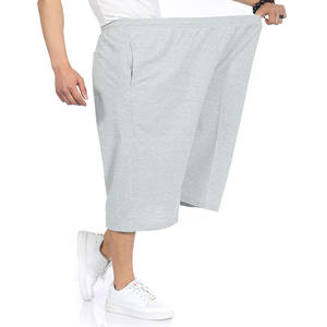 Shorts amples en coton mélangé pour homme, 250 g/m², respirants, légers, unis, avec logo personnalisé - Product Image 4