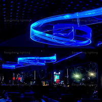Lustres d'intérieur en acrylique à LED et lampes suspendues à hauteur réglable pour comptoir de bar et éclairage domestique