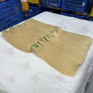 Extensions de cheveux Remy 613 en gros, 100 % naturels, lisses comme des baguettes, paquets de cheveux super double drawn, couleur 1B, qualité supérieure, brésiliens - Product Image 3