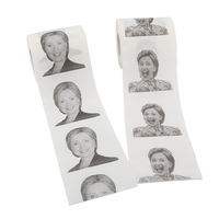 Papier toilette cadeau amusant et politique 2 plis Offre Spéciale, papier de soie Premium hilary