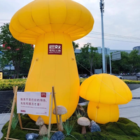 Champignons gonflables lumineux colorés, modèle de champignon gonflable pour la décoration de scène et de fête