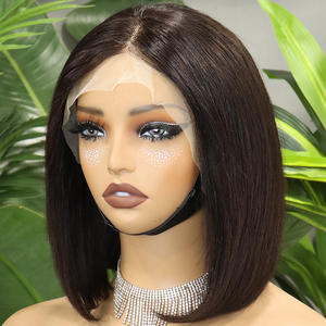 FH Straight Human Hair <b>Bob</b> <b>Wigs</b> 13x4 Transparent Lace Frontal Vietnamese Hair Short <b>Wig</b> - Product Image 2