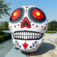 Calavera Inflable Gigante Personalizada Directo de Fábrica, Decoración de Halloween, Accesorio para Fiestas al Aire Libre, Jardín, Casa Embrujada